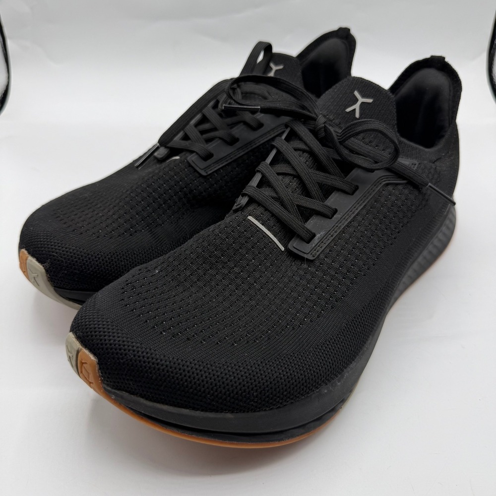 Flux Footwear Adapt Runner Athletic Sneakers Black Men's Size 10.5 Knit Shoes